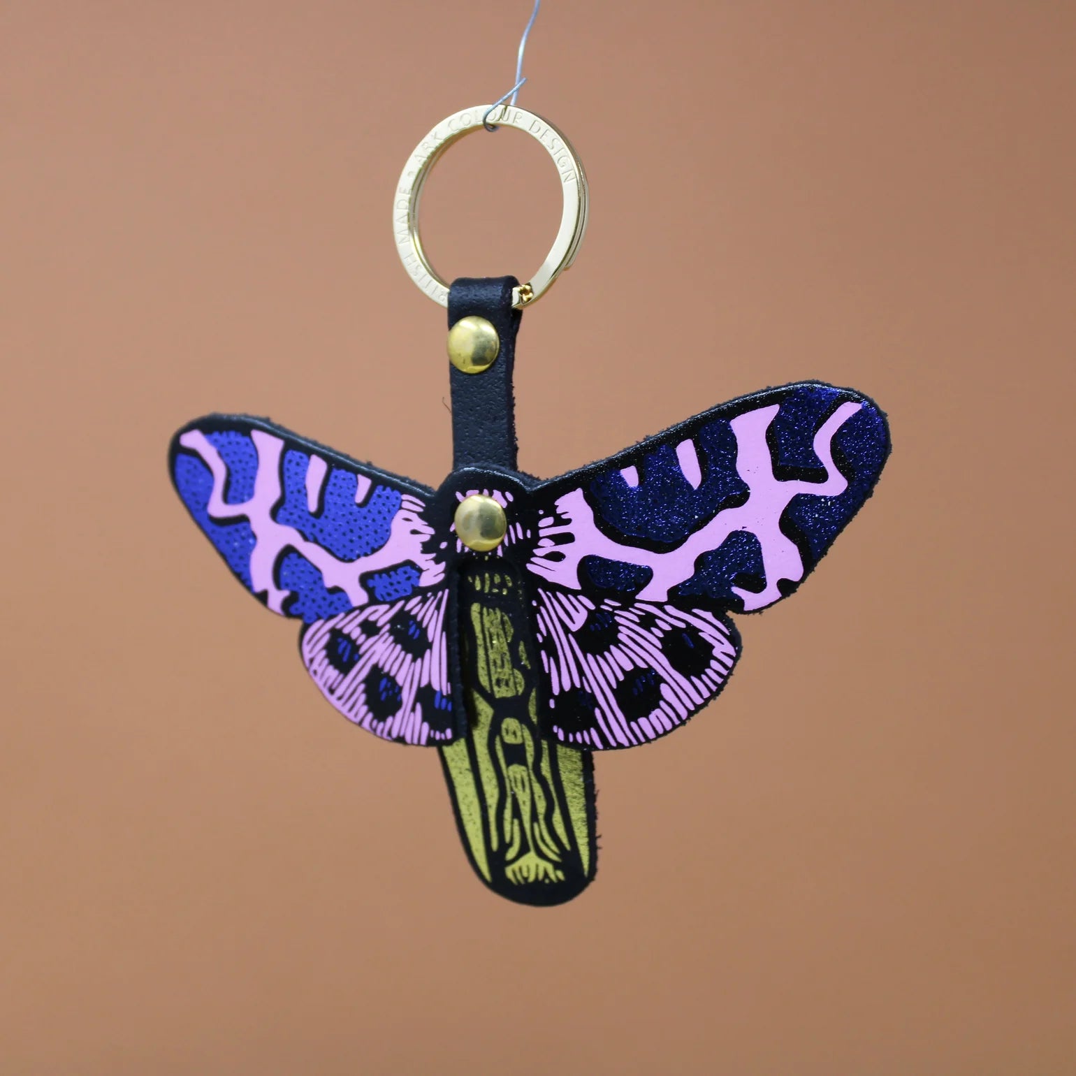 Statement Butterfly Leather Key Ring