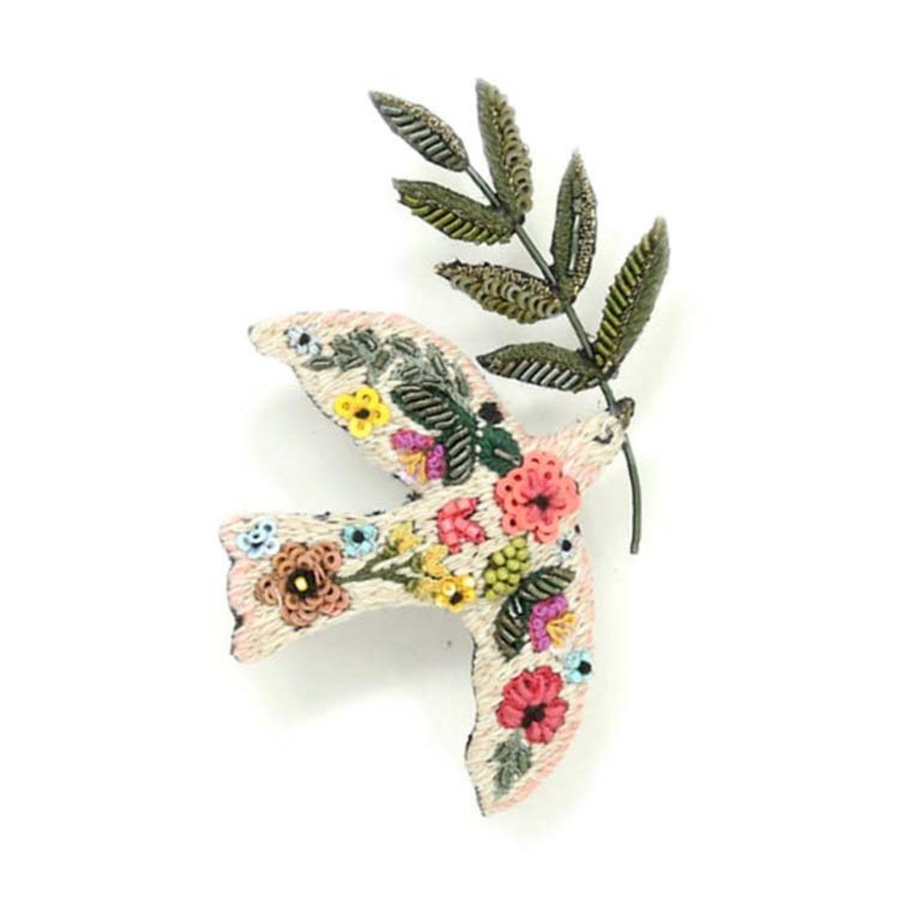 Peace Bird Brooch Pin