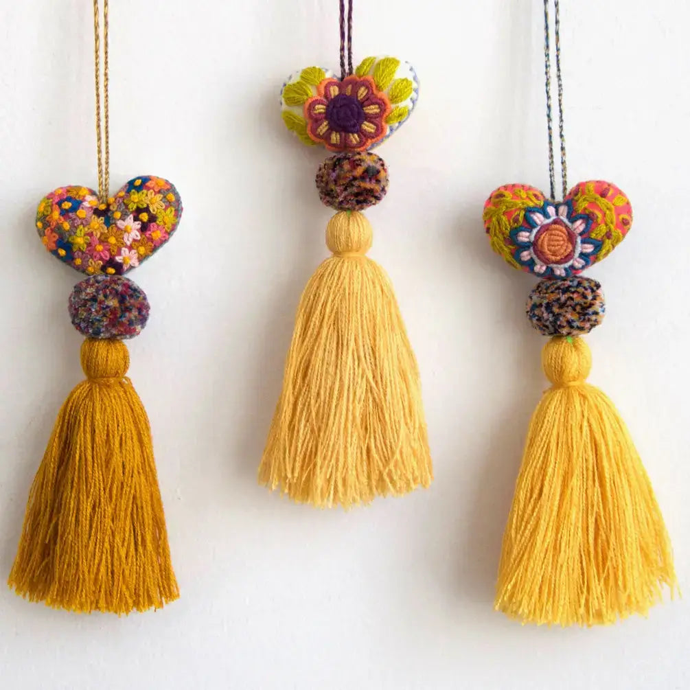 Mini Heart Pom Poms