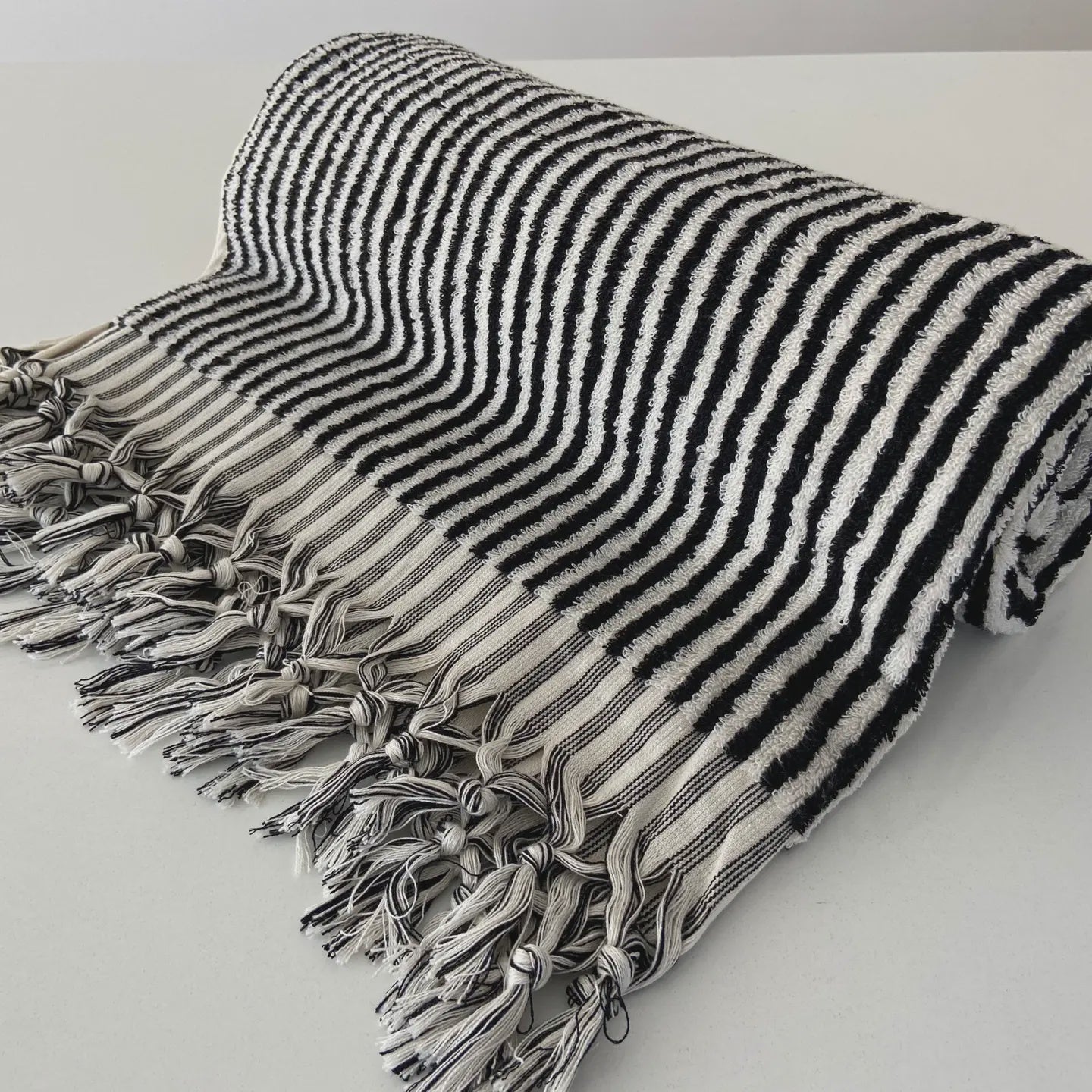 Organic Striped Bath Towel