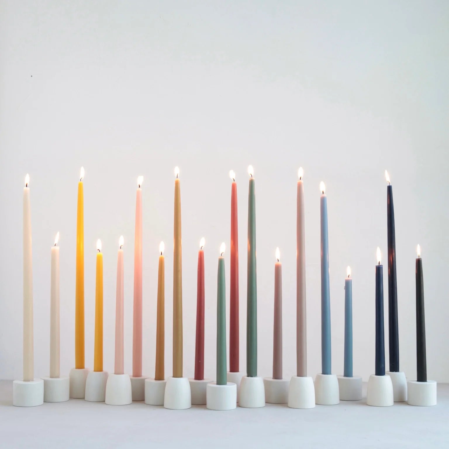 12" Dipped Taper Candles