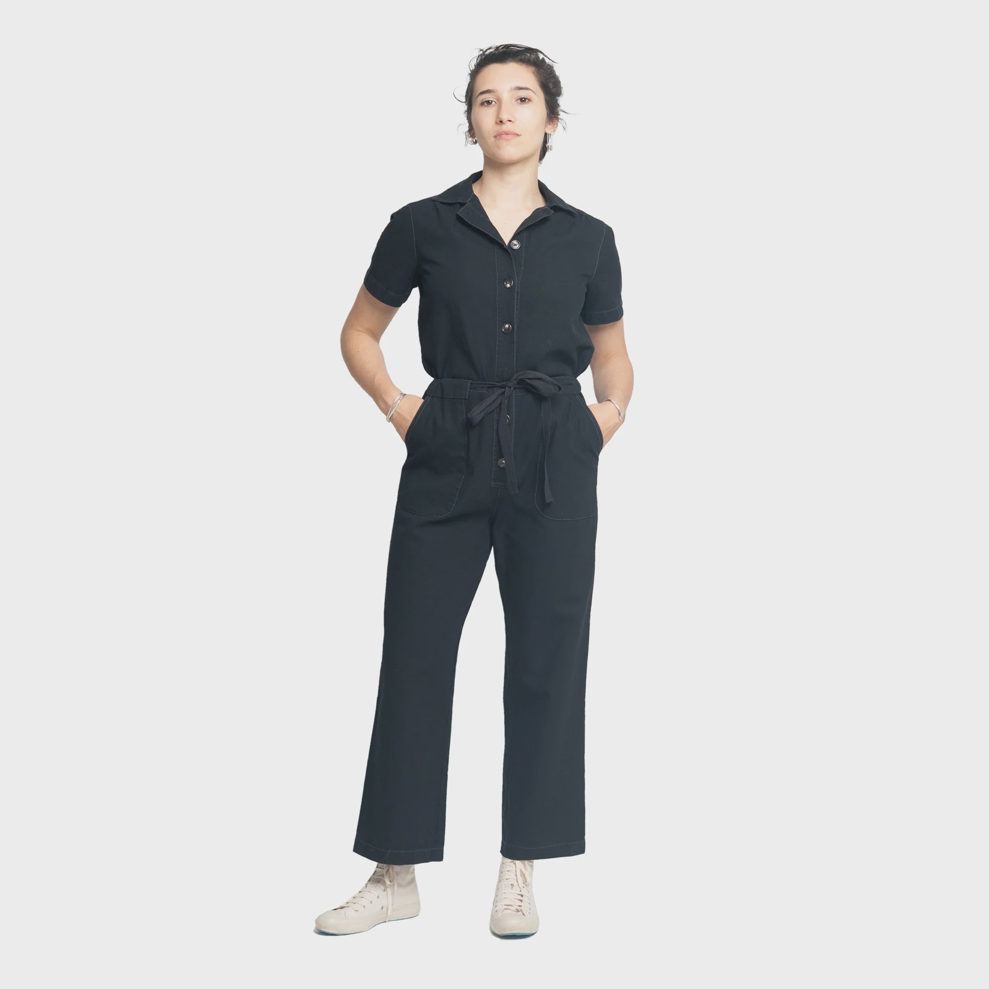 Black Canvas Jumpsuit