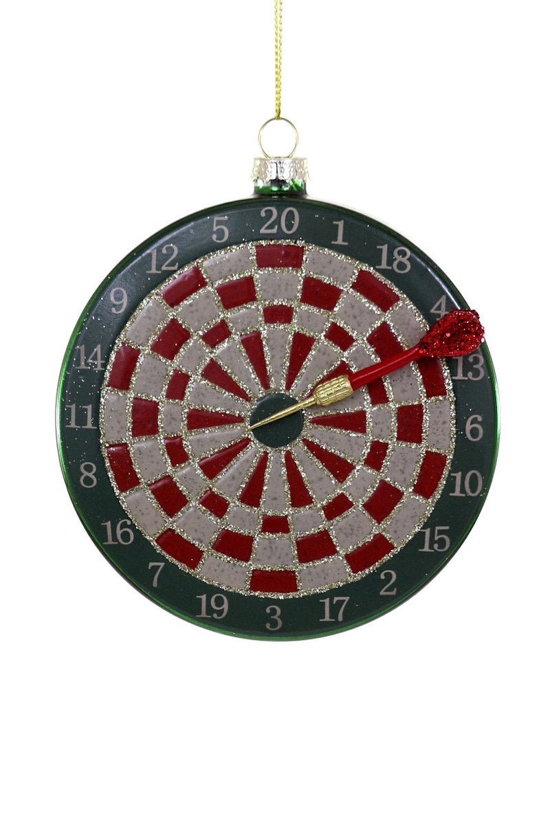 Green Dartboard Ornament