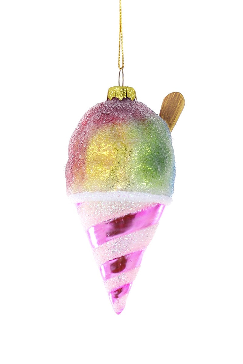 Rainbow Snowcone Ornament