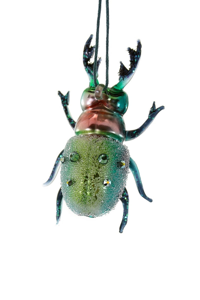 Green Stag Horn Beetle Ornament