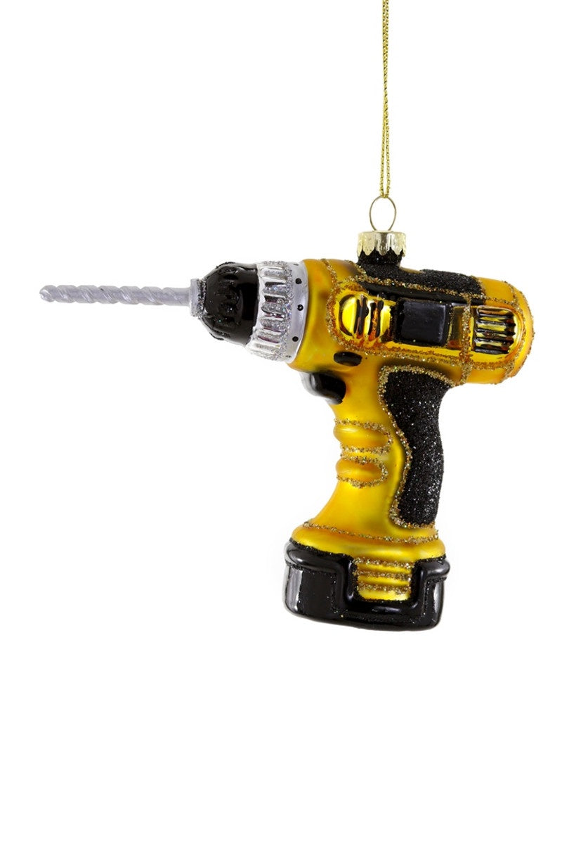 Cordless Yellow Drill Ornament