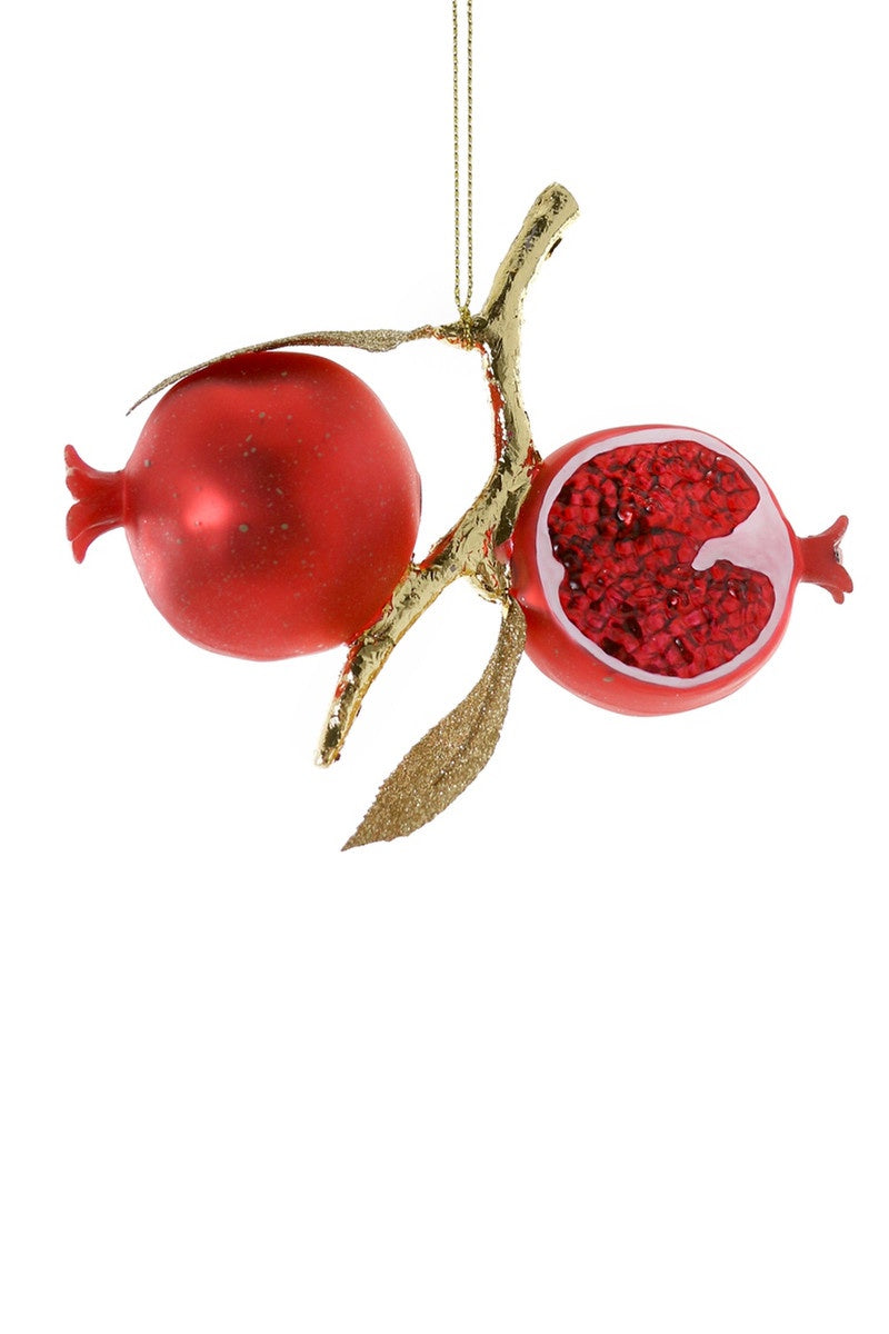 Gold Leaf Cultivated Pomegranate Ornament