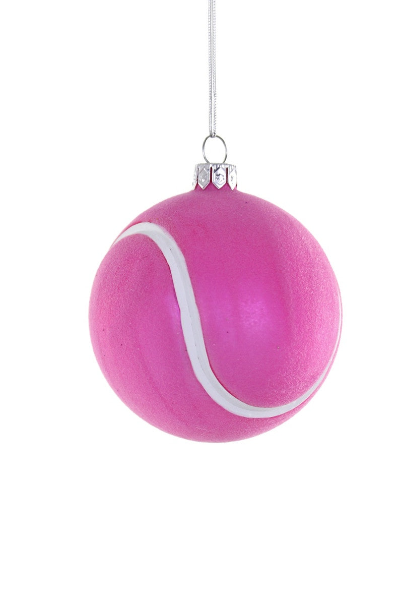 Pink Tennis Ball Ornament