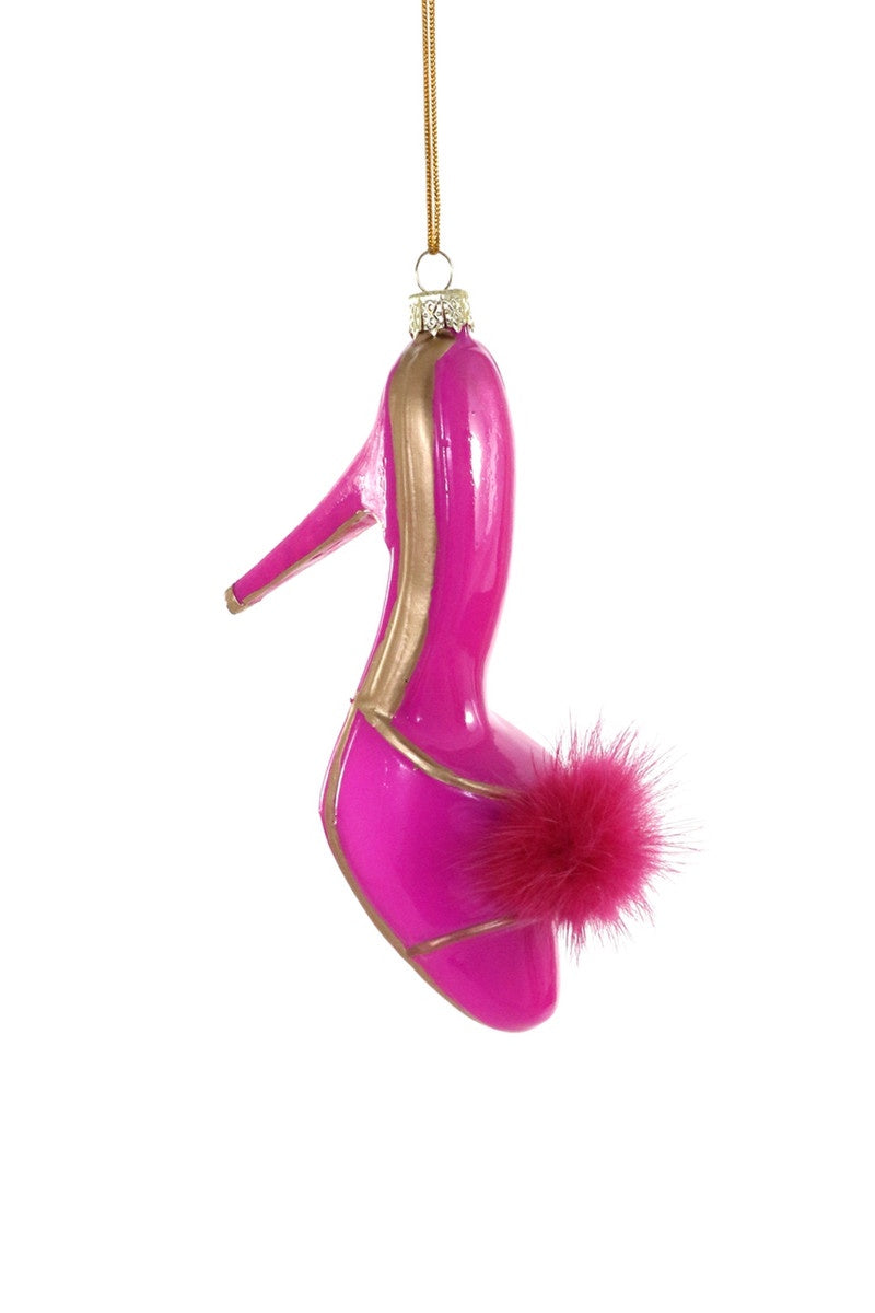 Hot Pink Boudoir Mule Ornament