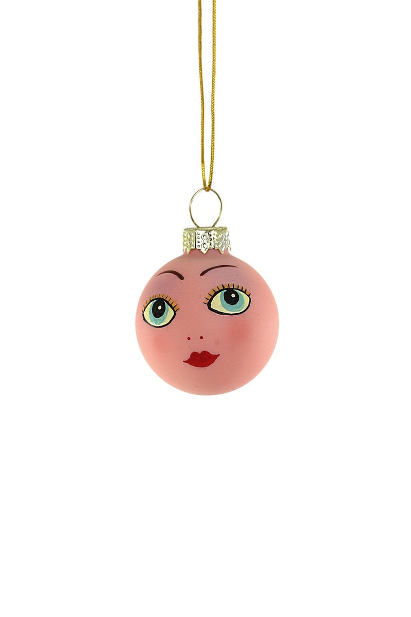 Small Doll Face Bauble Ornament