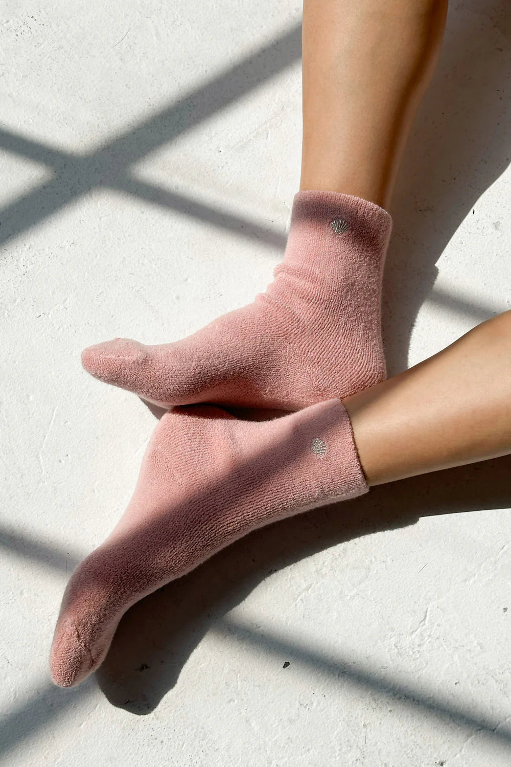 Embroidered Cloud Socks