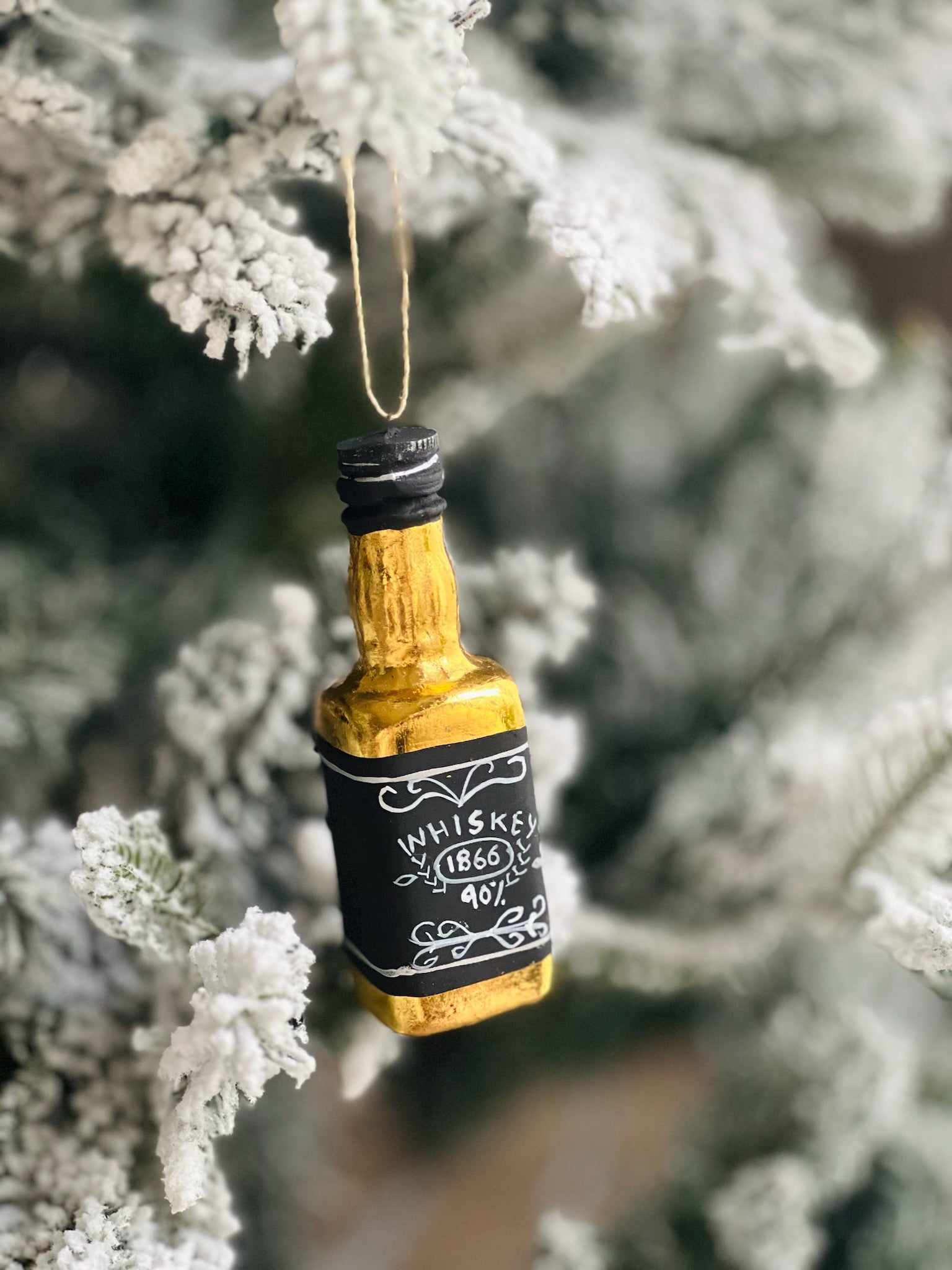 Whiskey Bottle Ornament