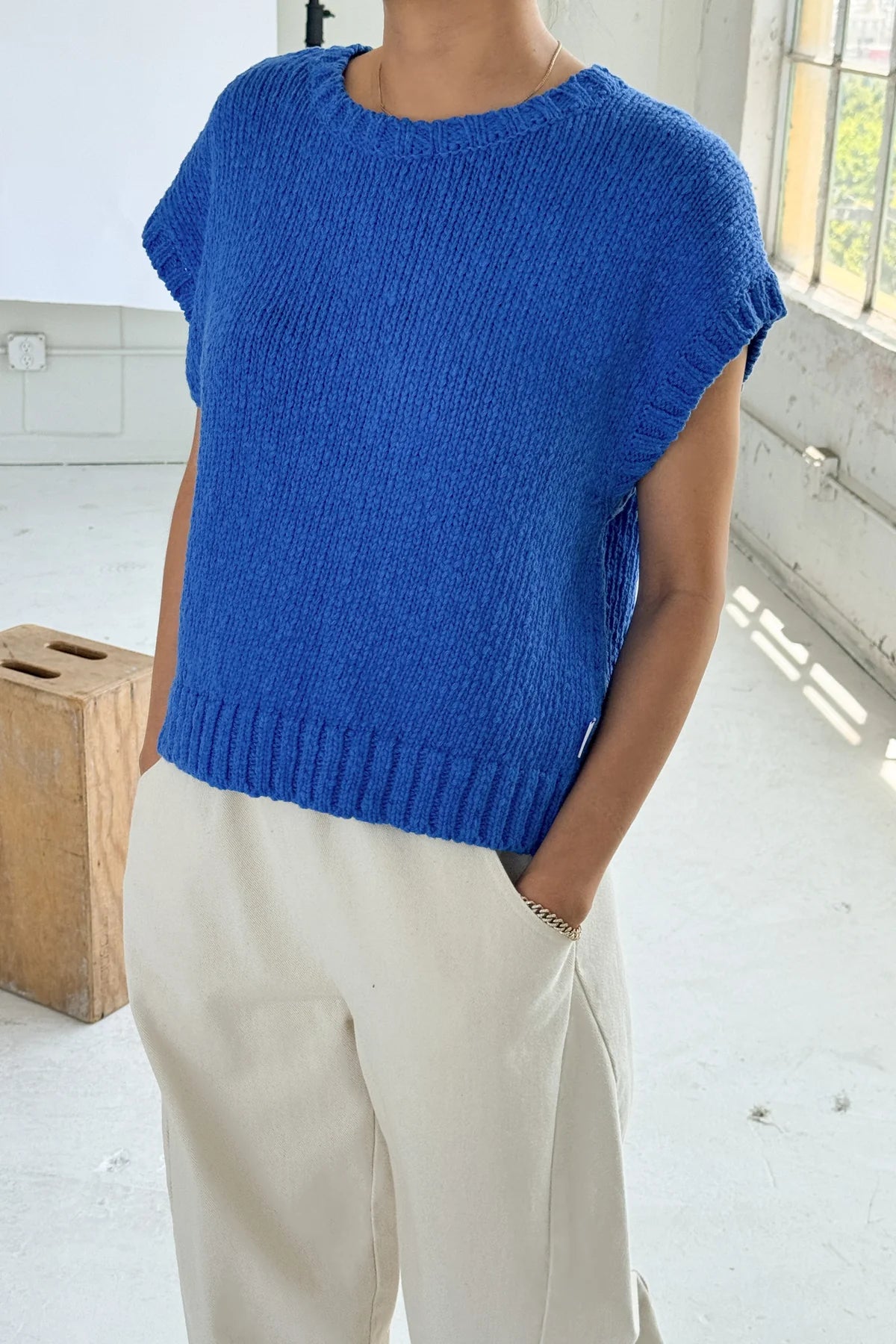 Pierre Cotton Sweater Top