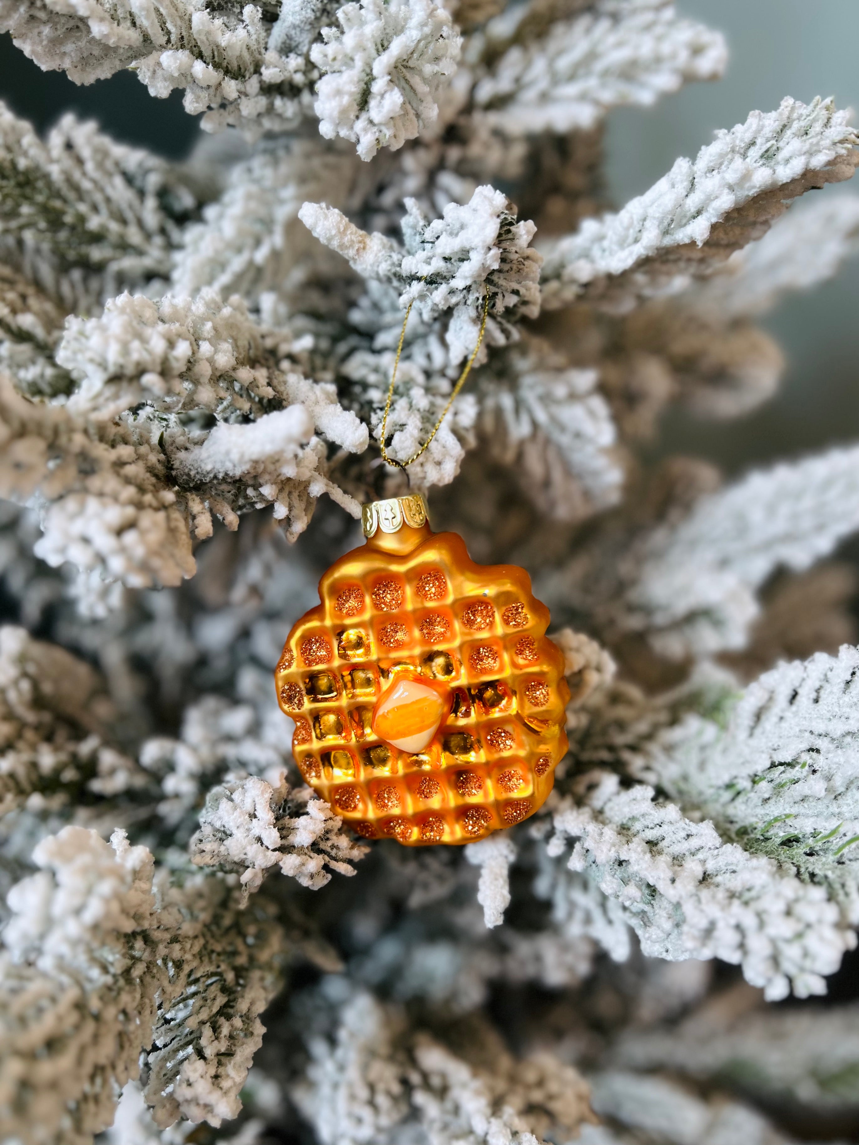 Eggo Waffle Ornament