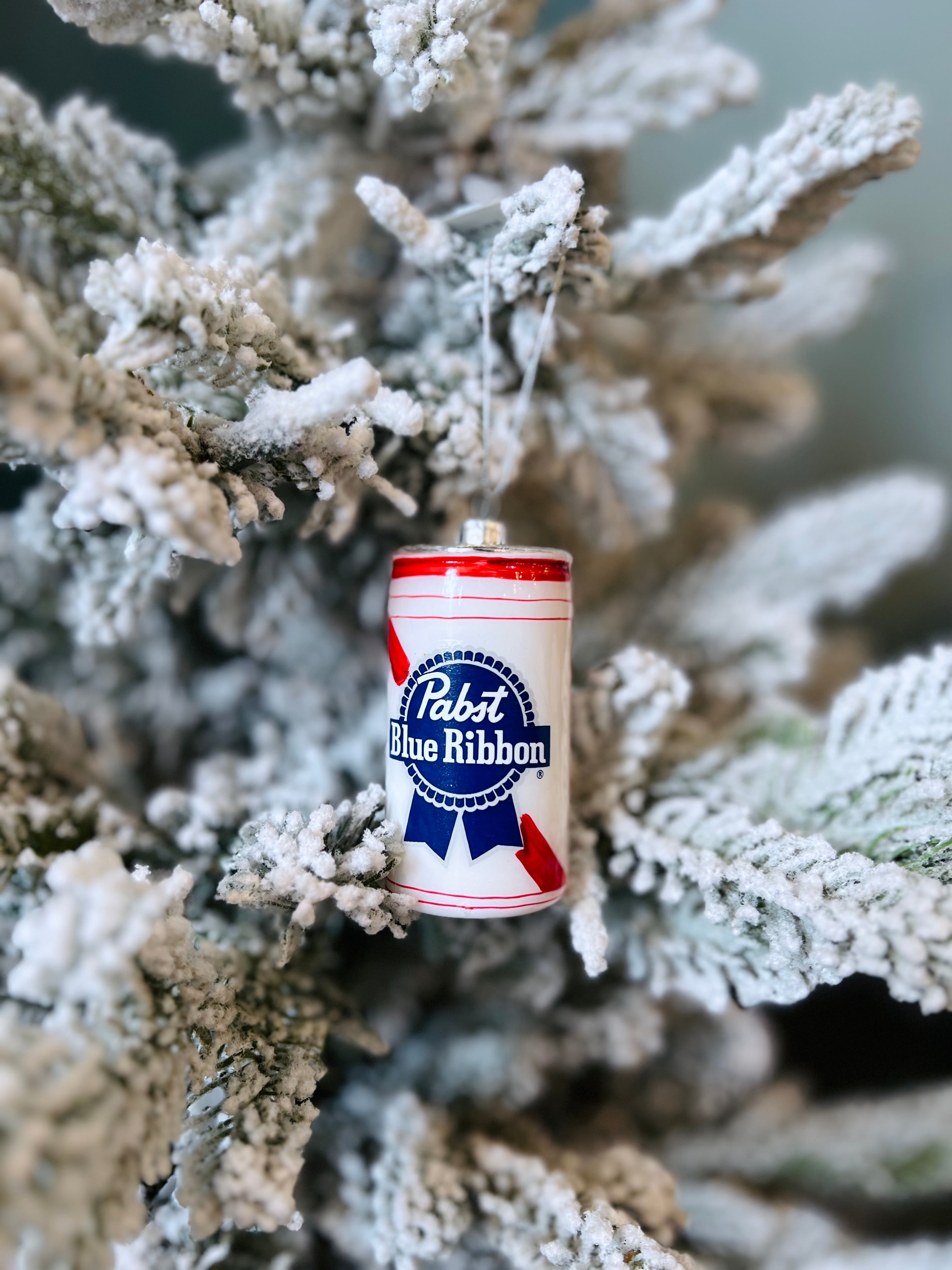 Blue Ribbon Beer Can Ornament