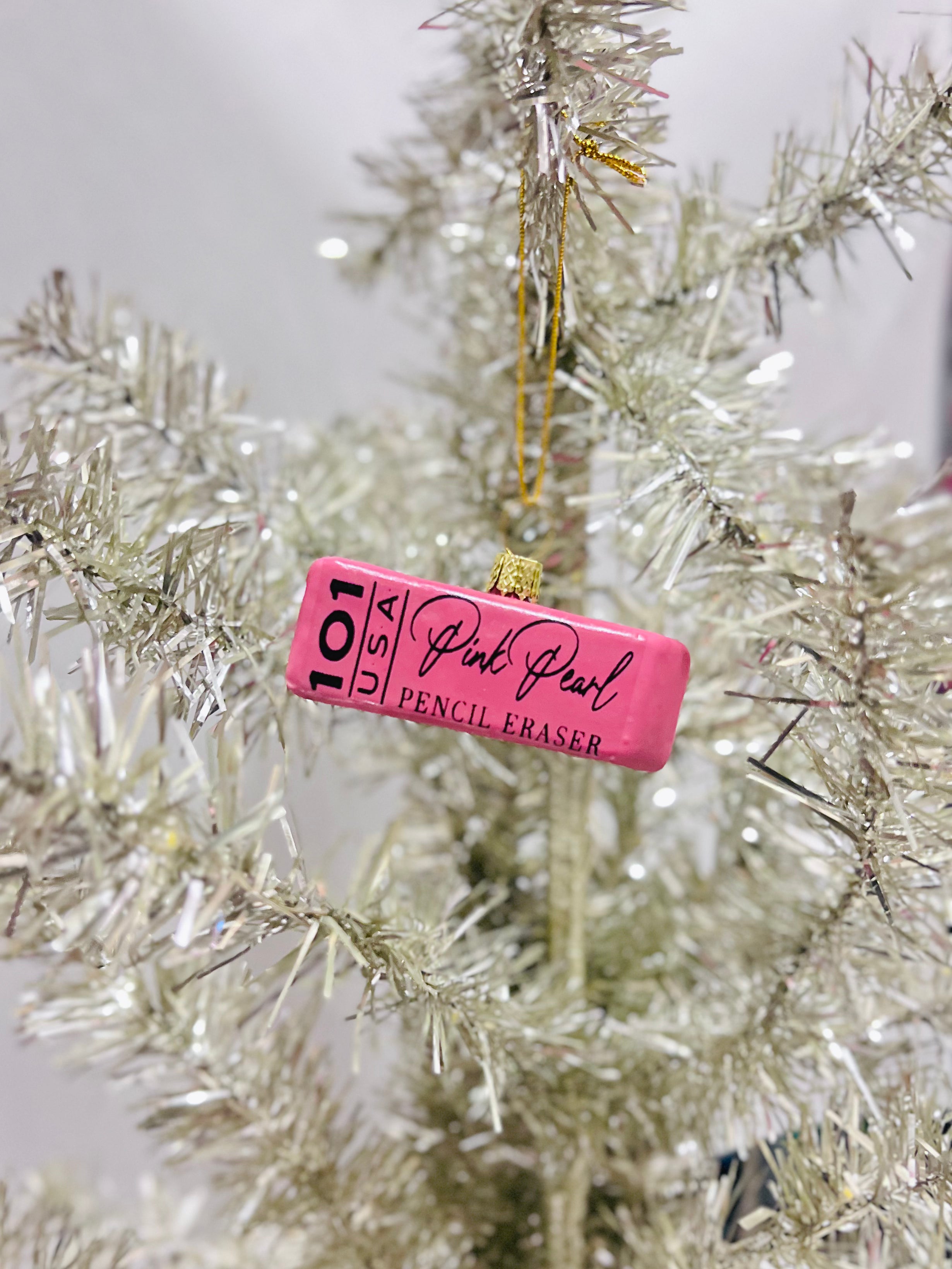 Pink Eraser Ornament