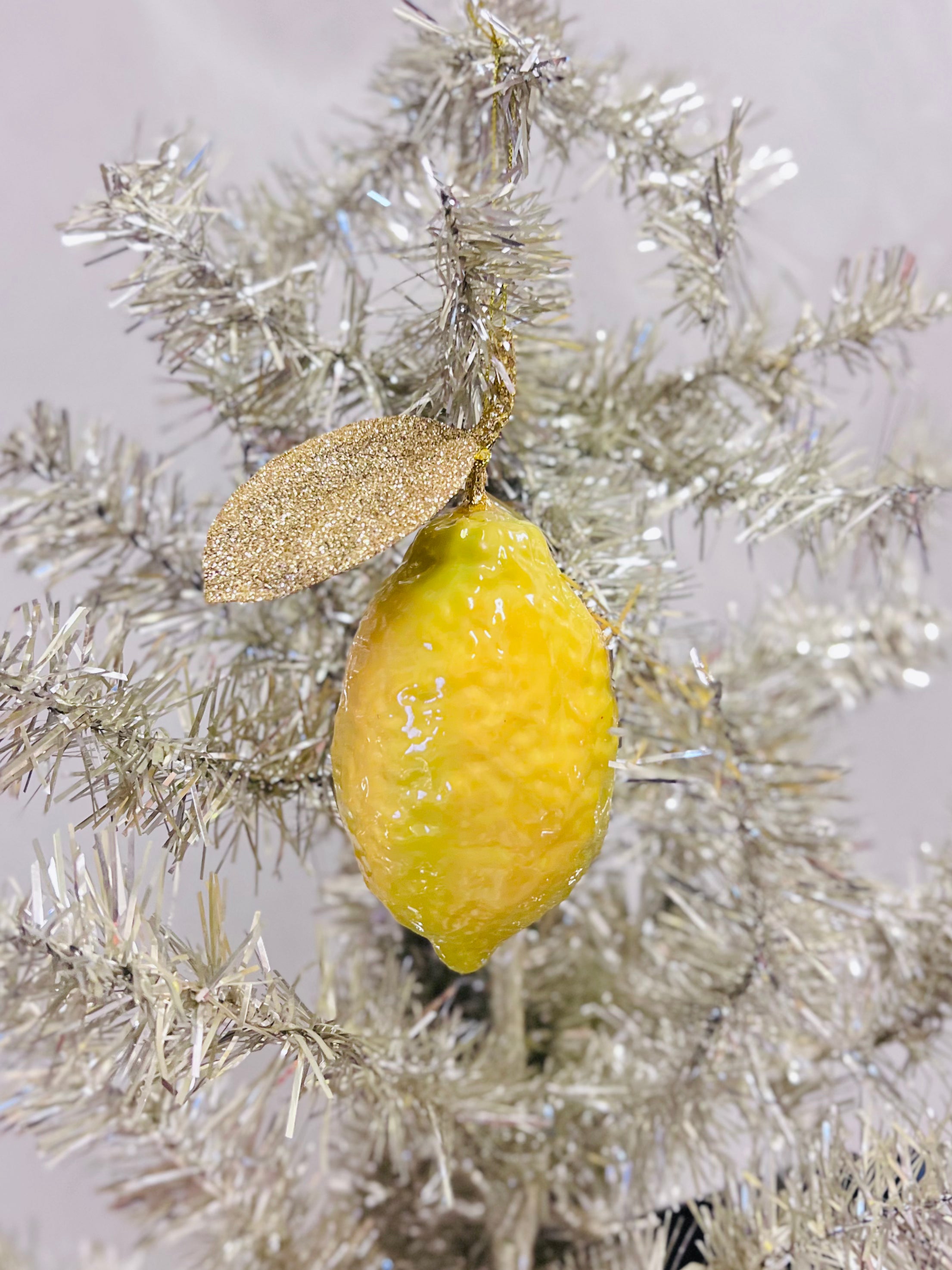 Gold Leaf Cultivated Lemon Ornament