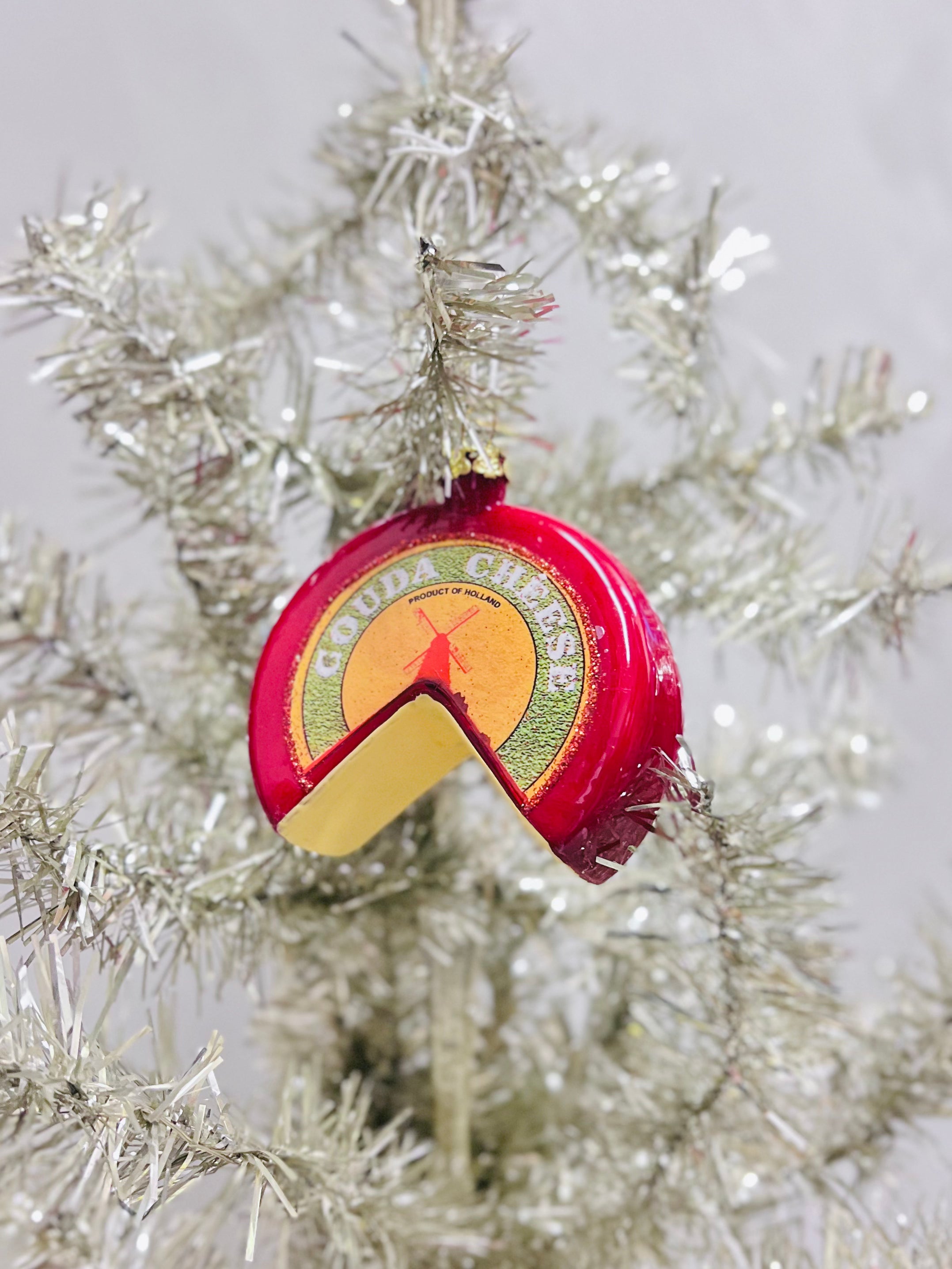 Gouda Cheese Wheel Ornament