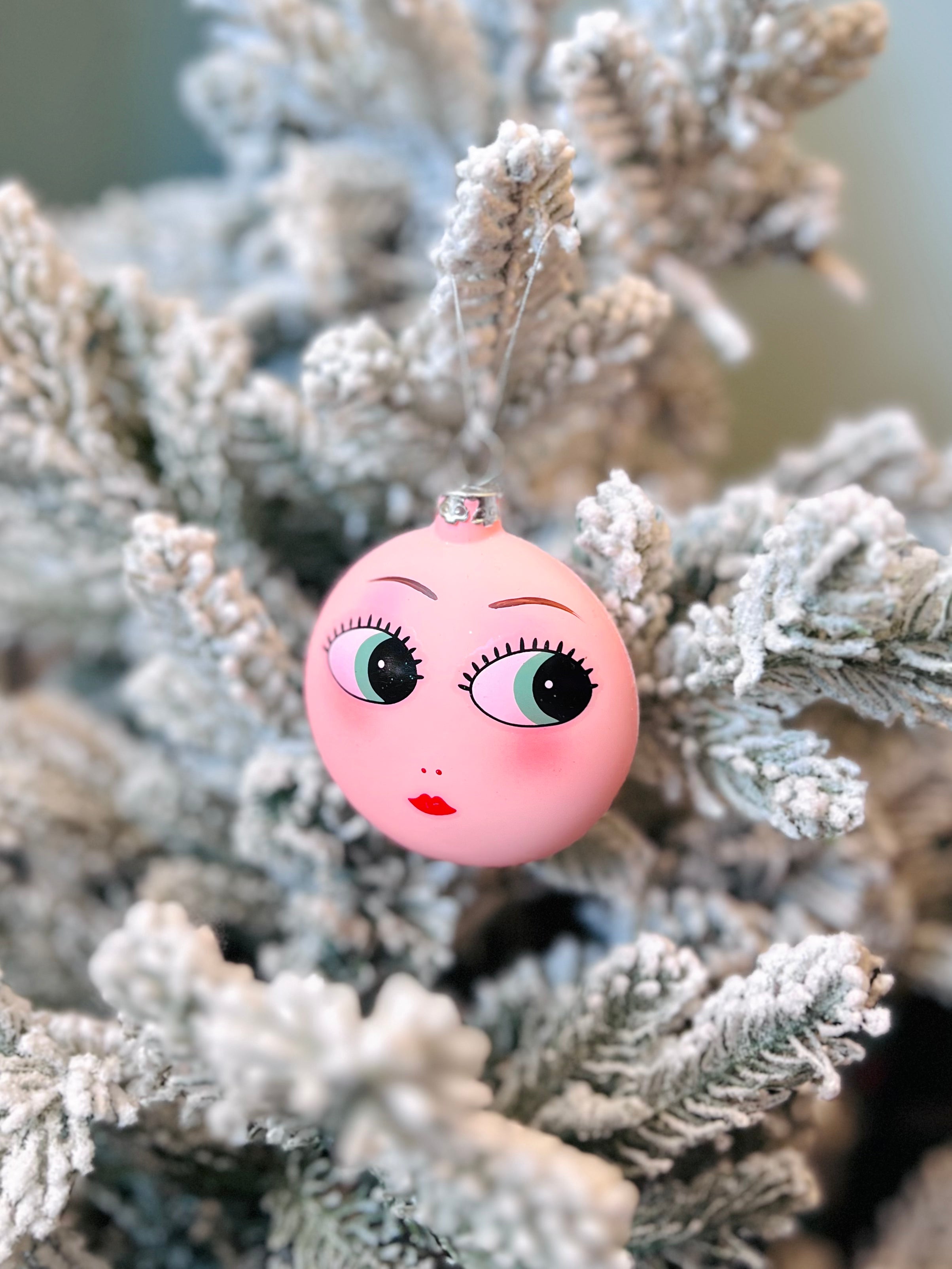 Oval Doll Face Ornament