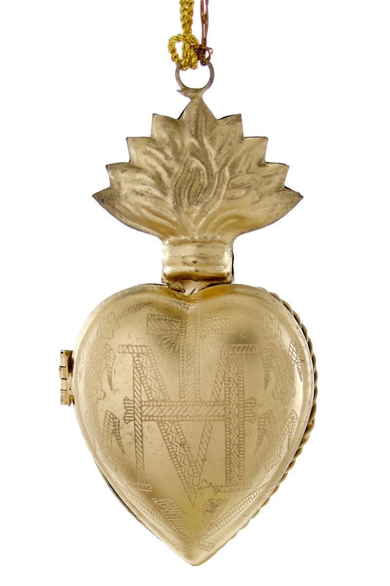 Gold Sacred Heart Ornament