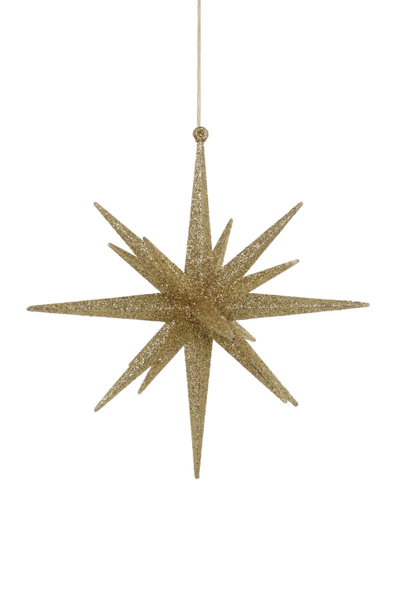 XL Gold Vintage Starburst Ornament