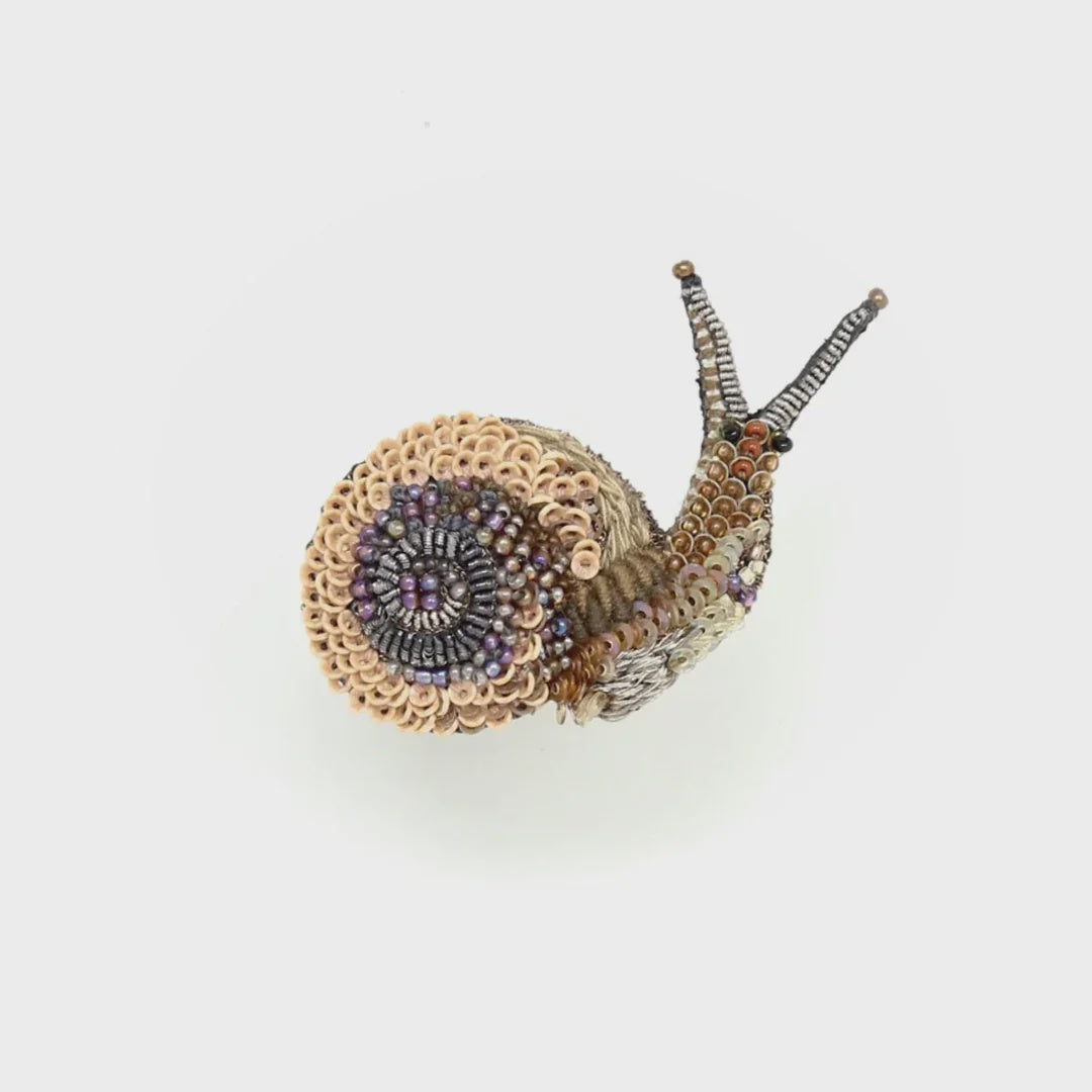 Melting Snail Brooch Pin