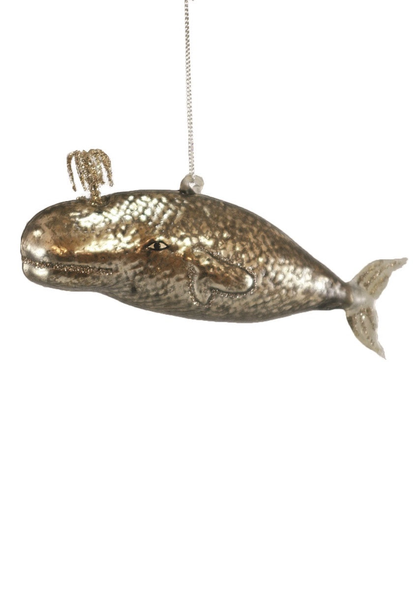 Victorian Style Whale Ornament