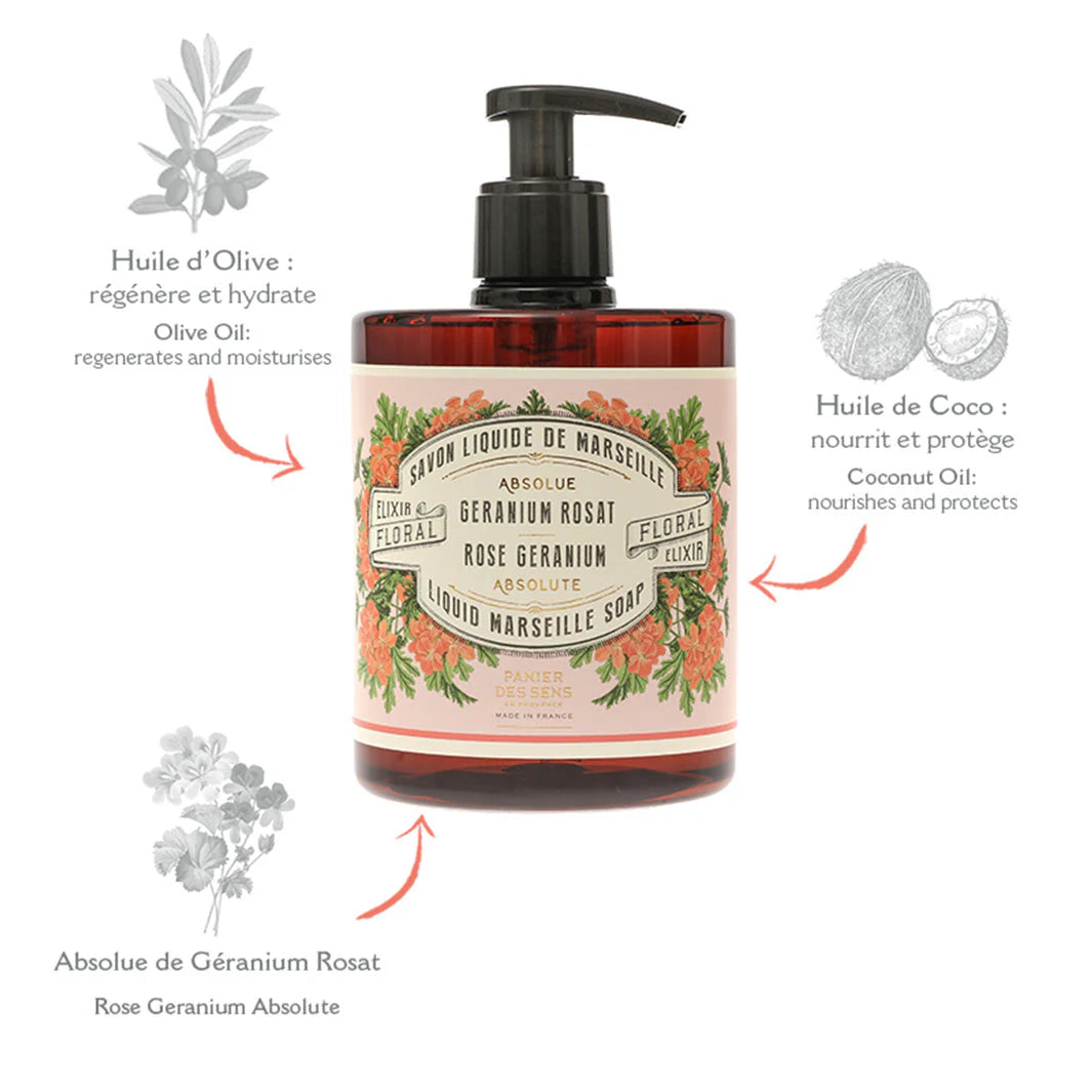 Rose Geranium Liquid Soap