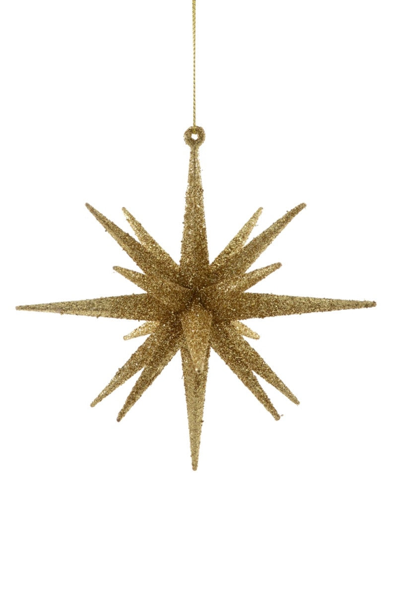 Large Gold Vintage Starburst Ornament