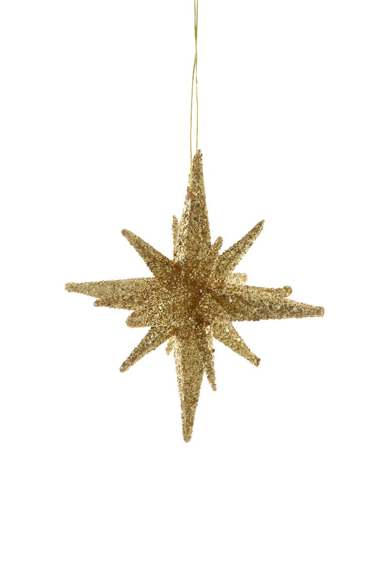 Small Gold Vintage Starburst Ornament