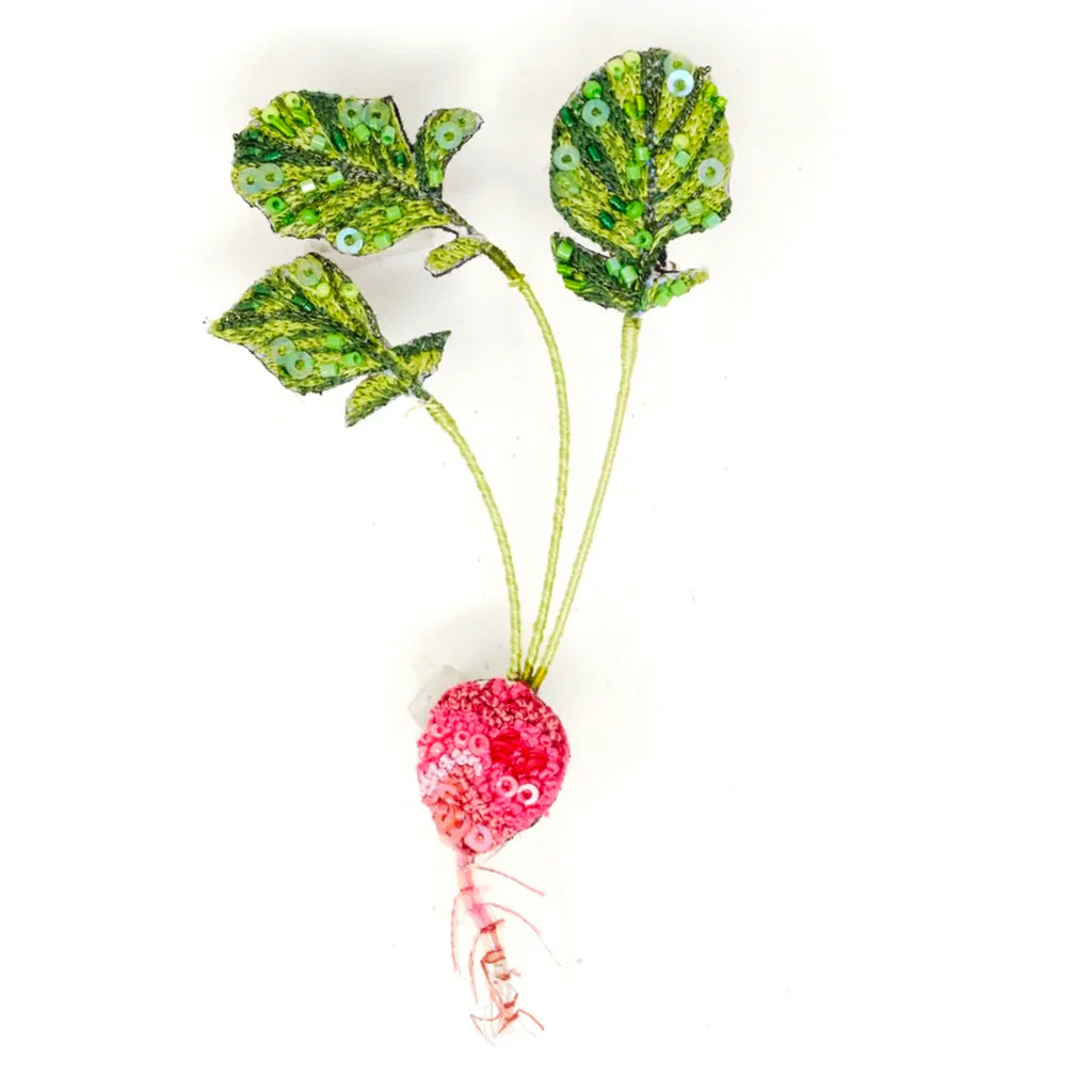 Red Radish Brooch