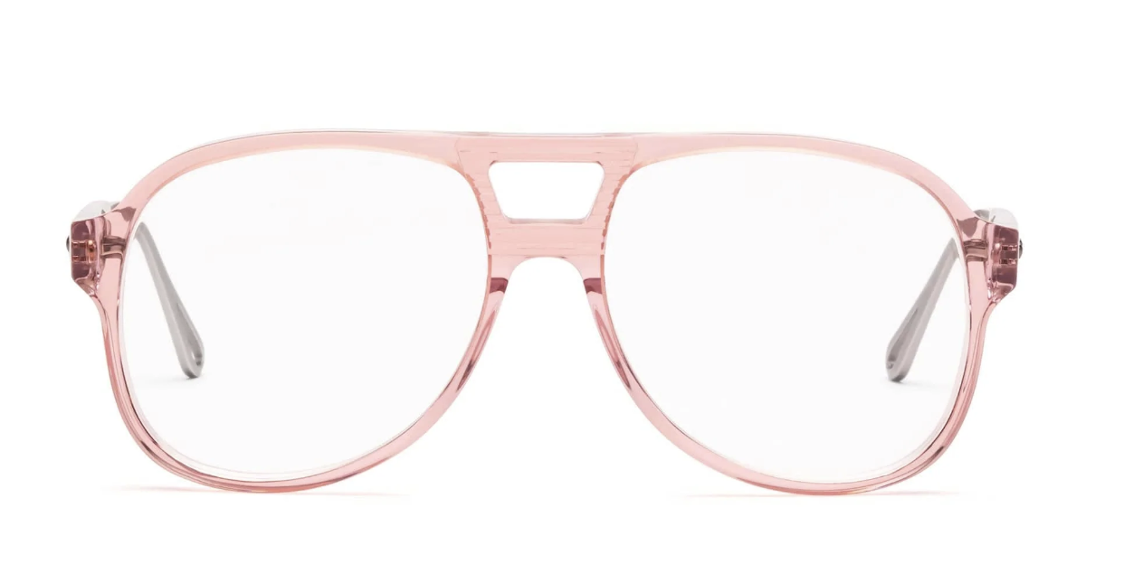 Triple G Reading Glasses in Matte Pink and Vodka