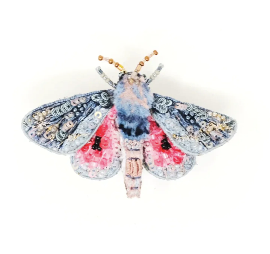 Hubbard's Small Silk Moth Brooch Pin