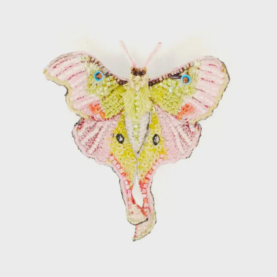 Moon Moth Brooch Pin