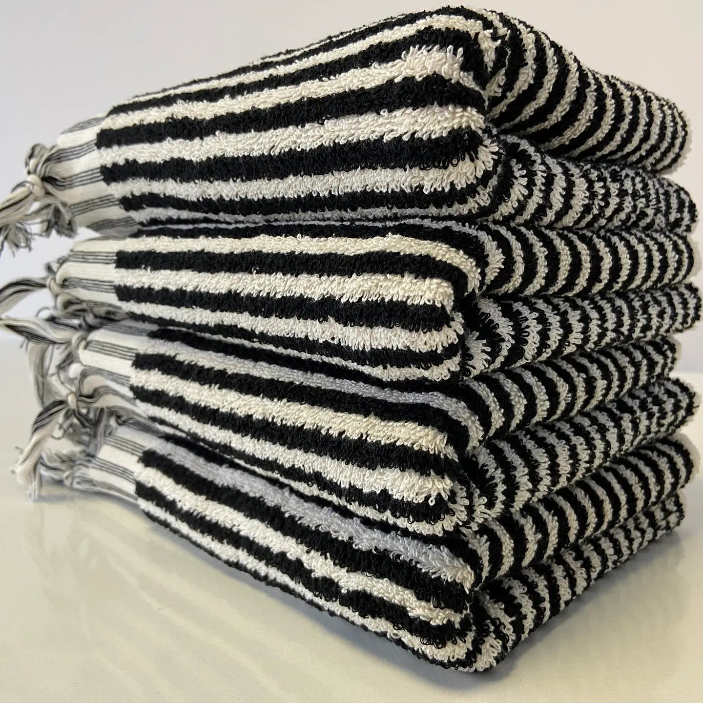 Organic Striped Hand Towel