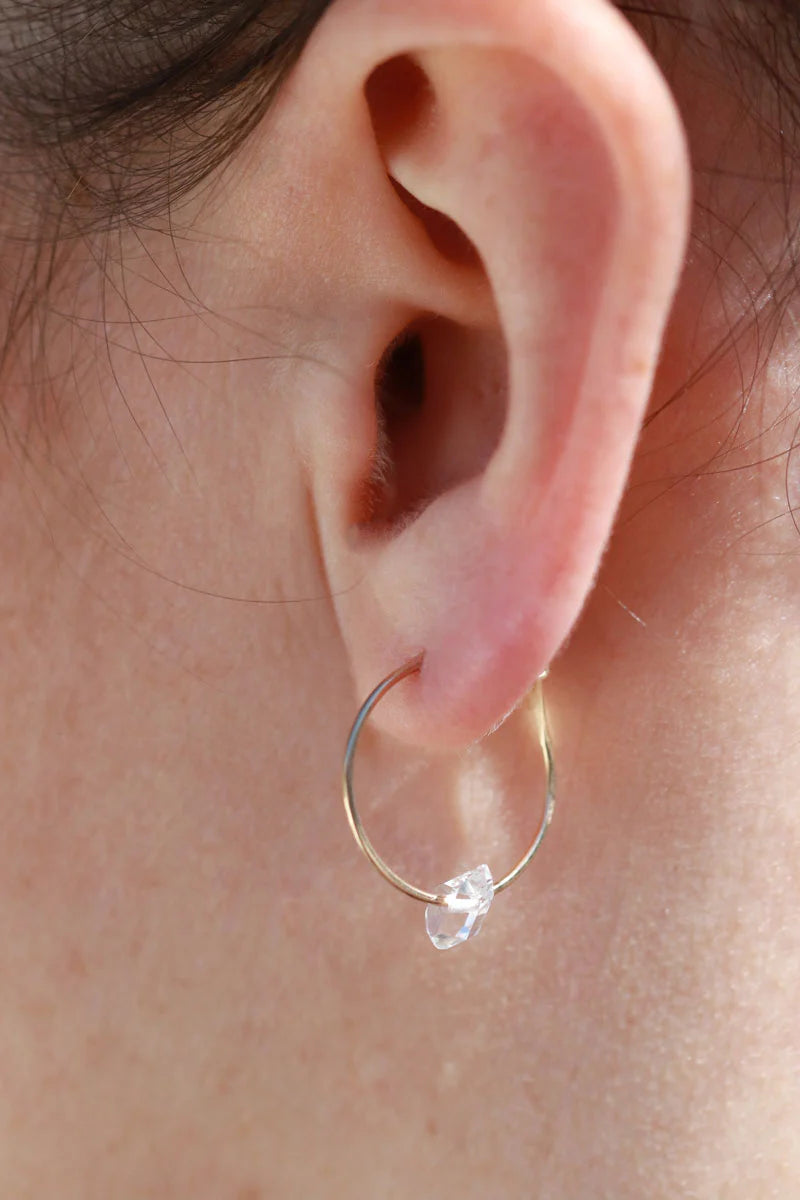 Herkimer Hoop Earrings