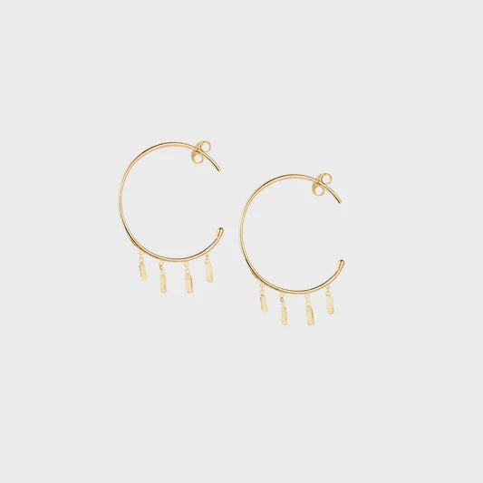 Enchanting Gold Hoop Earrings