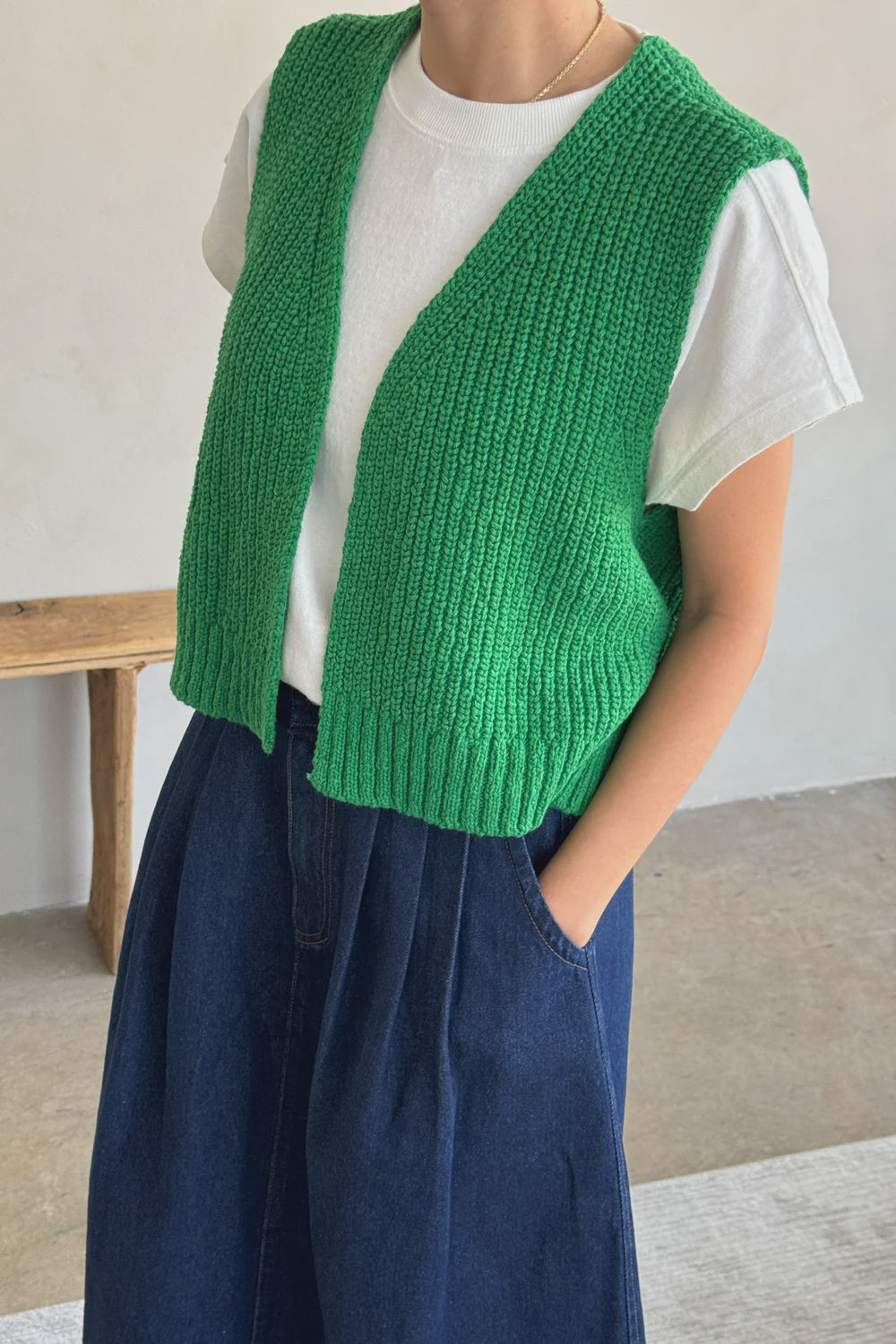 Granny Cotton Sweater Vest