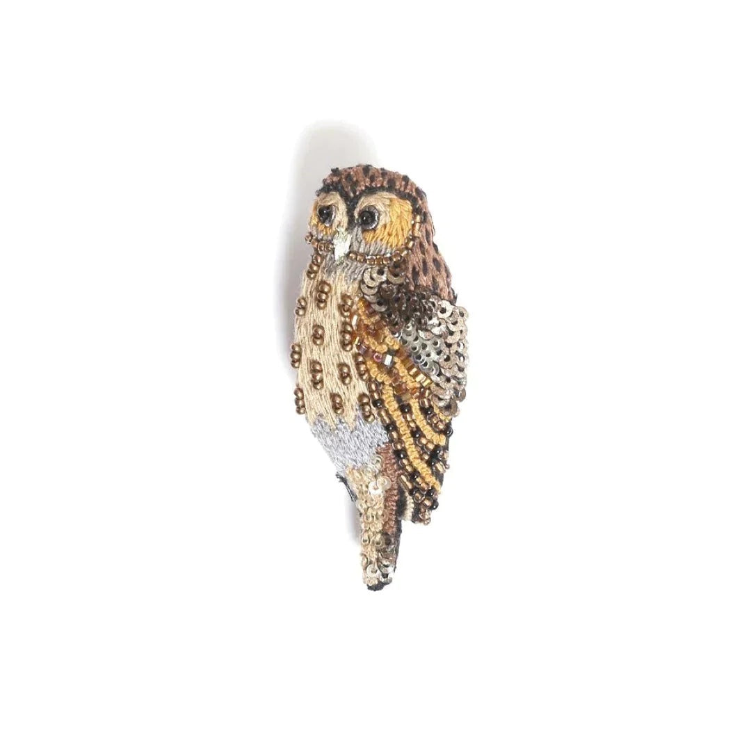 Barred Owl Brooch