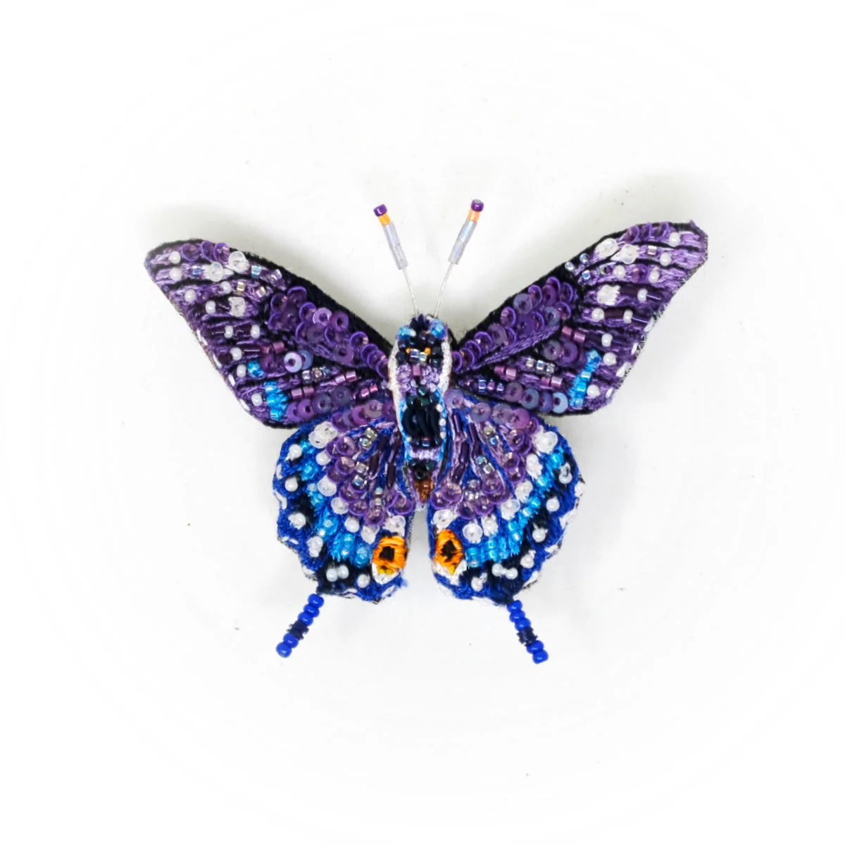 Eastern Black Swallowtail Butterfly Brooch