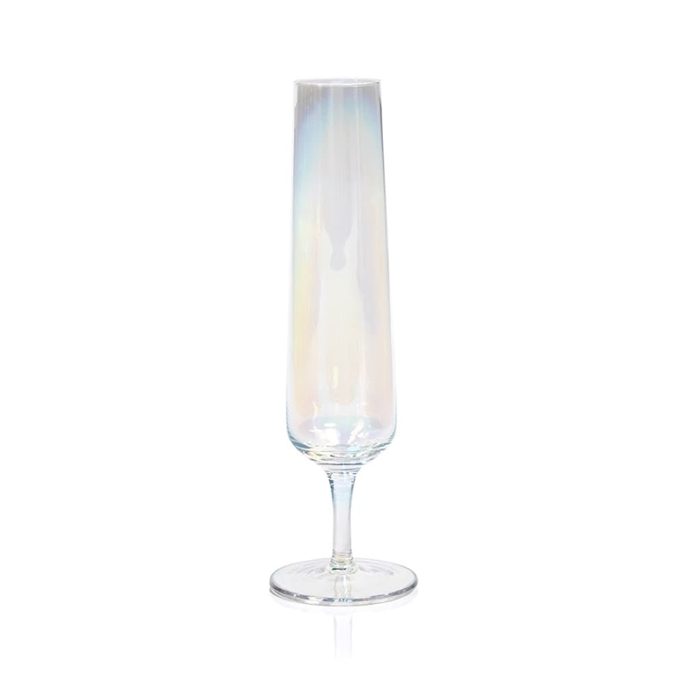 Festive Iridescent Champagne Flute