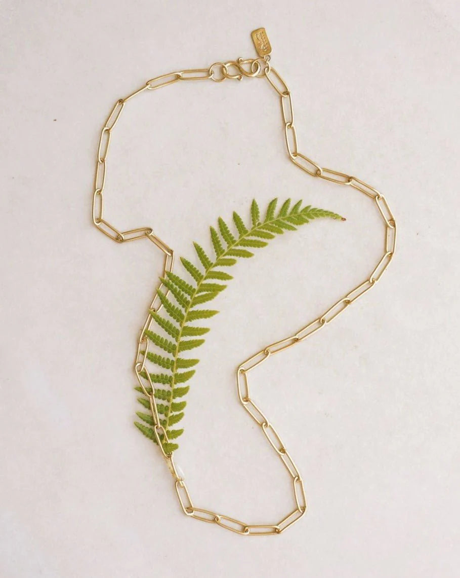 Petite Bambu Link Chain Necklace