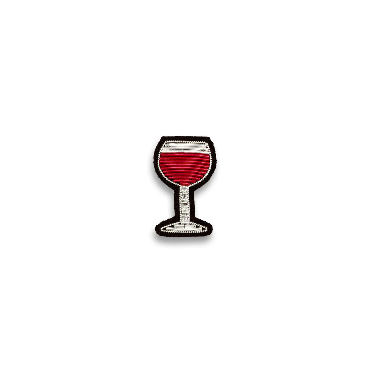 Red Wine Glass Brooch